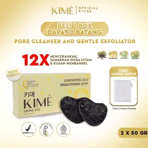 SABUN KIME skincare isi 2 batang pencerah wajah dan badan Sabun KIME Skin Care Luminizing Jeju Brightening - Pencerah Wajah dan Badan Mencerahkan Mengencangkan Kusam Soap