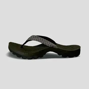 Sandal gunung outdoor Darkspil-sandal jepit tali motif abu pria wanita 36-43. Outdoor flexible ringan karet Sendal