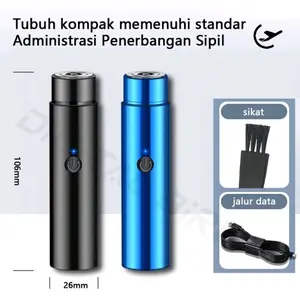 Pencukur Elektrik Portabel Mini untuk Kumis dan Jenggot Ketiak