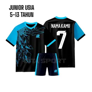 CUSTOM NAMA DAN NOMOR BAJU BOLA JERSEY SETELAN UMUR ANAK ANAK 5-13 TAHUN unisex Celana