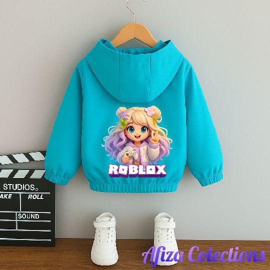 Jaket Anak Perempuan Bergambar Roblox Cantik Terbaru Bahan Premium Berkualitas Fashion