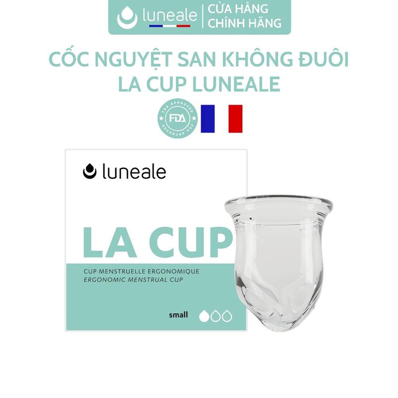 Luneale - Cốc Nguyệt San La Cup Không Đuôi Nhập Khẩu Từ Pháp - 3 Size S/M/L - Chất Liệu Silicon Y Tế Bạch Kim Cho Nữ