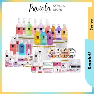 Scarlett Whitening Series Paket Lengkap | Body Lotion Scrub Shampoo Serum Toner Face Wash Facial Scarlett Skincare Body Care | Paviola