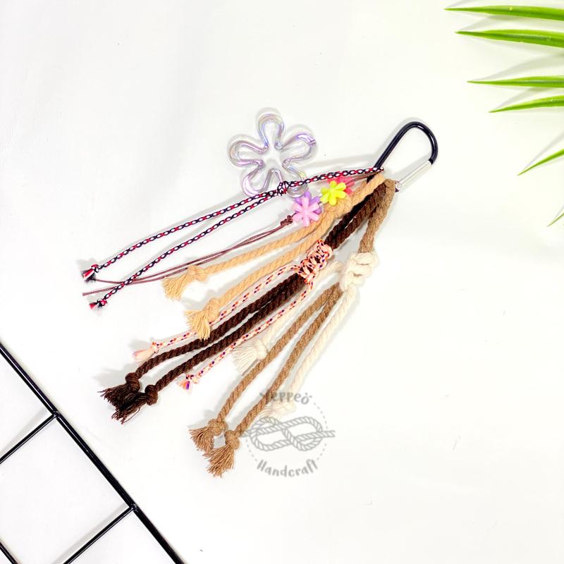 BAG CHARM FAIRY Macrame Keychain Carabiner Tali Tas Aksesoris 4