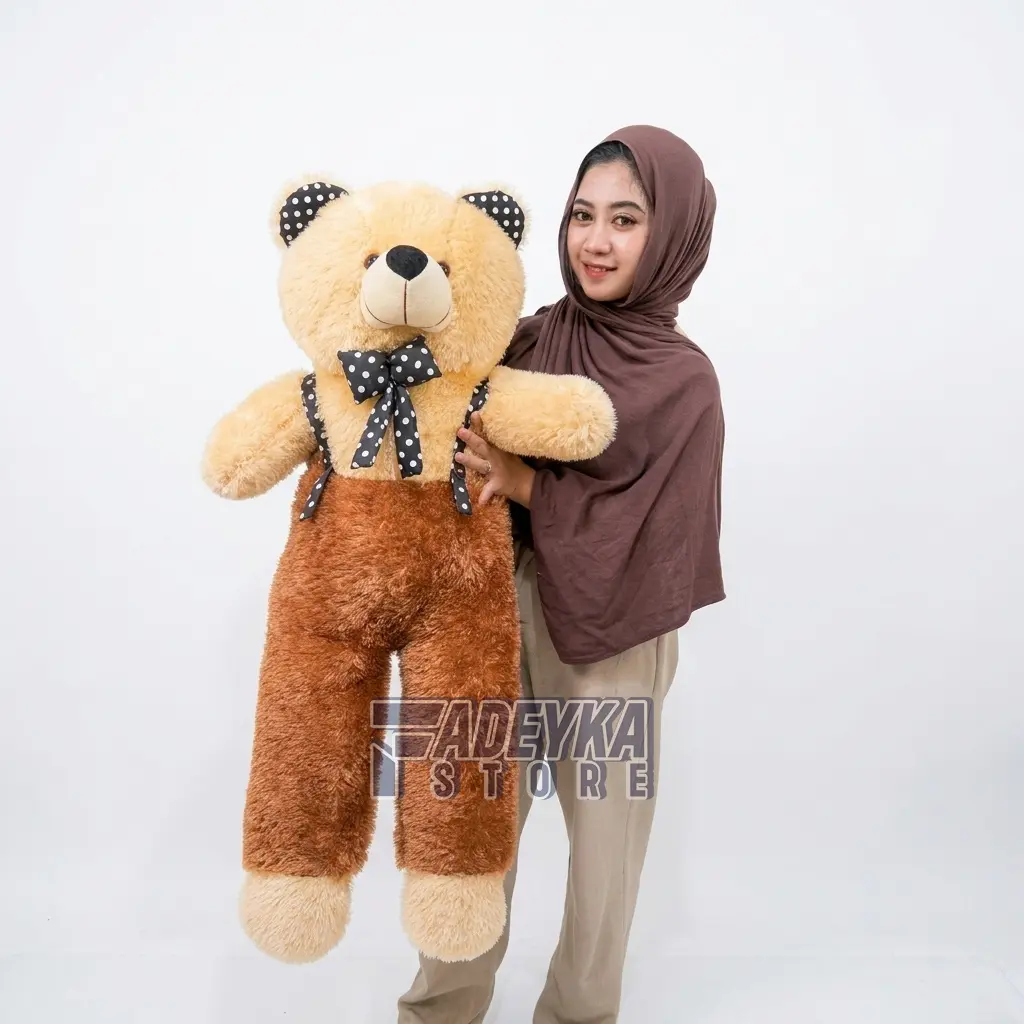 Mainan Boneka Beruang Teddy Bear Jumbo 1 Meter Murah Gratis Kartu Ucapan Cocok Untuk kado atau Hadiah