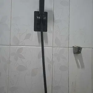 Shower Mandi 5 Mode Air Deras - Kran Shower Hitam Premium Set 4 Benda - Gagang Shower Tekanan Kuat & Hemat Air - GRATIS ONGKIR
