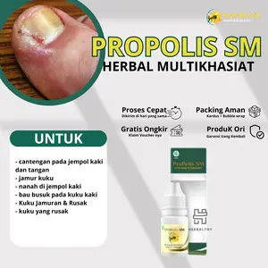Cantengan Jempol Kaki Jamur Kuku Rusak Bengkak Berdarah Bernanah Kuku Pembersih Kuku Hitam Propolis SM