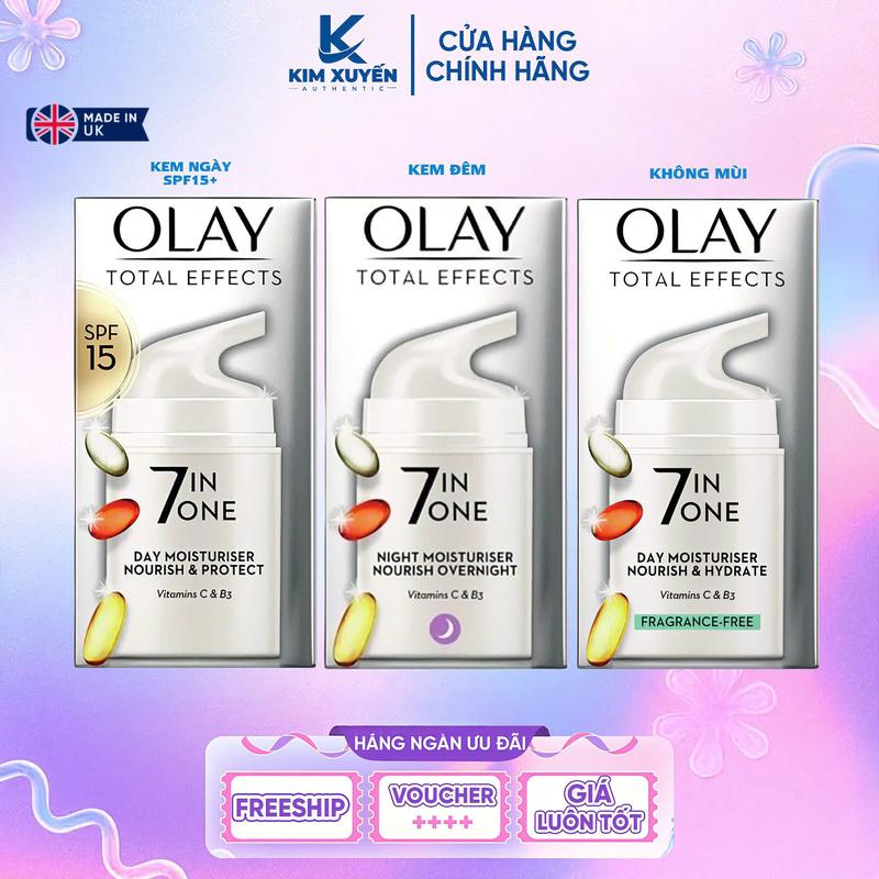 Bảng UK Kem dưỡng OLAY Total Effects 7 In One - Chai 50ML TRẮNG
