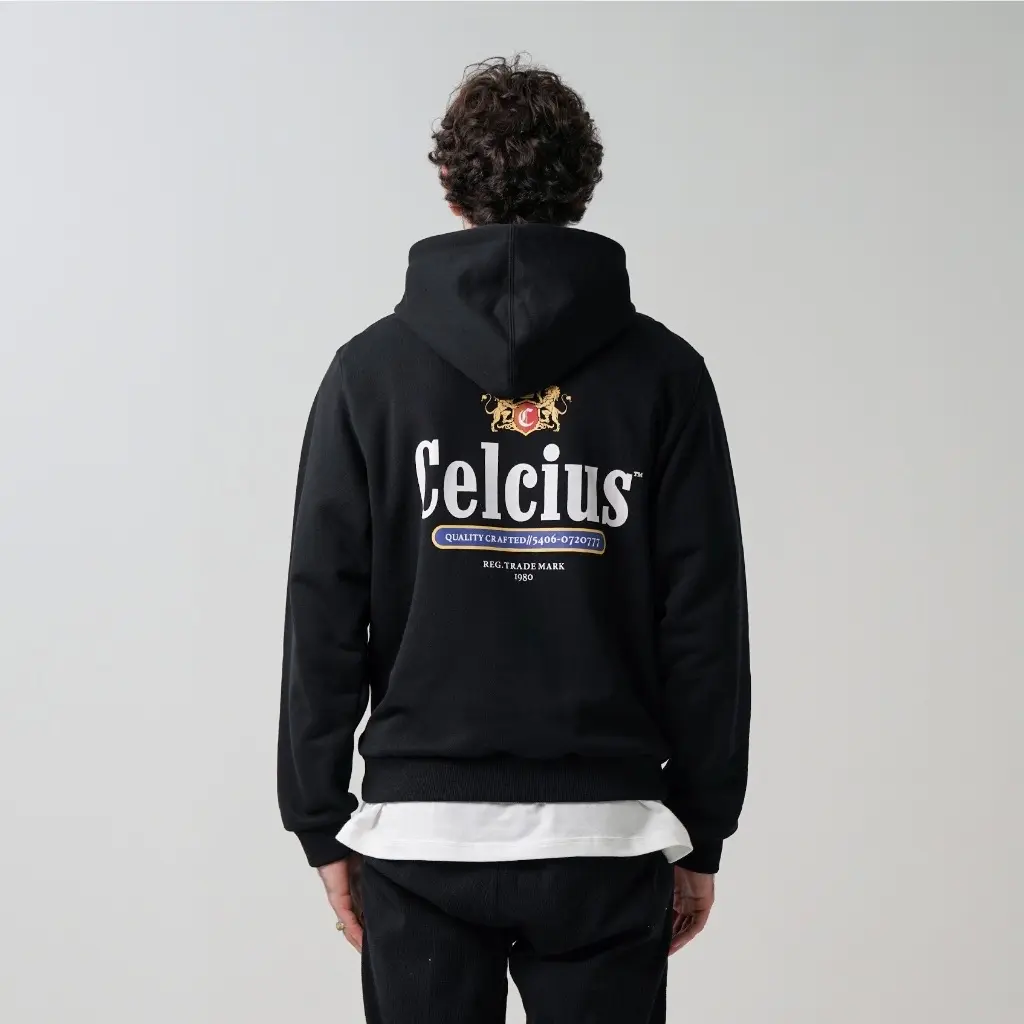 Hoodie Celcius Hitam Quality Crafted Sweater Pria Wanita Baju Lembut