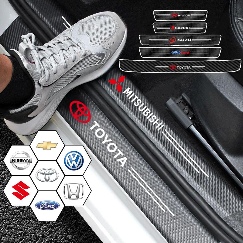 Product Introduction of Car Door Threshold Sill Sticker Carbon Fiber Decorative Strip Door Sill Anti Scratch Trunk Protector Car Accessories 25