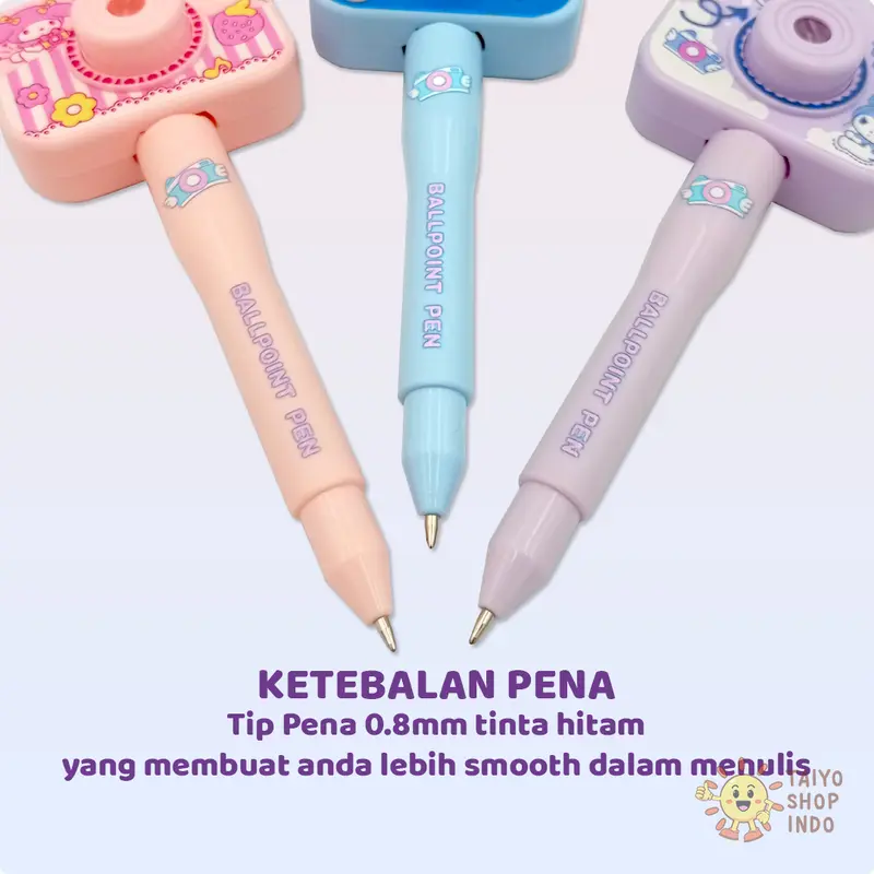TAIYO Pen Camera Projector Sanrio Mainan Edukasi Kamera Proyektor Pola Gambar Karakter Kartun 4