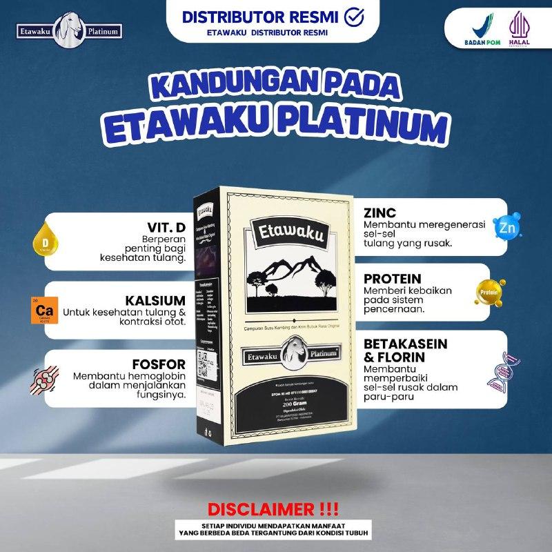 Susu Etawaku Original 2BOX | Minuman susu dengan krim nabati | Distributor resmi Etawaku [Bisa COD] Bubuk Milk Kambing Dairy 2