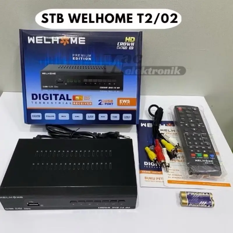 Set Top Box TV Digital DVB-T2 Welhome 0