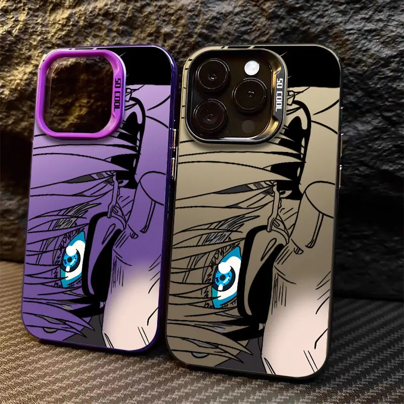 Case Anime Jujutsu Kaisen Gojo Satoru Eyes Case Premium Matte Case HP Ip 15 Pro Max Antishock antinoda Case Untuk iPhone X XR XS anime case hp ip 11 12 14 13 Pro Max cowok casing hp ip XR 7 8 Plus X XS Max hard case 4