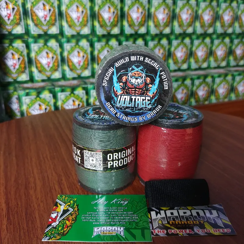 Gelasan Warok matot VOLTAGE bahan putih 1200 yard by warok kite 0