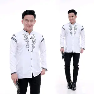 NEW KOKO PANJANG COWO DEWASA PREMIUM SIGNATURE MURAH KEREN EDISI LEBARAN SERAGAMAN MURAH PEKALONGAN Muslim Pria Baju Hitam Nyaman Formal Kurta Katun Putih