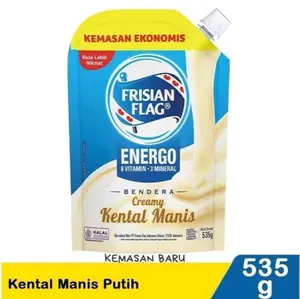 Frisian Flag Energo Bendera Creamy Kental Manis 535g - Susu Bubuk Kaya Rasa & Kualitas Tinggi untuk Baking & Food