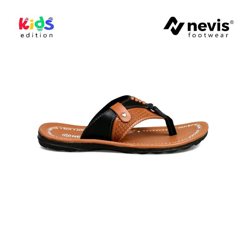 Nevis sandal anak laki laki daffa sandal jepit kulit anak cowok 0