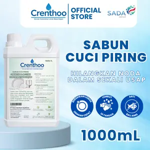 CRENTHOO SABUN CUCI PIRING1 LITER -BUSA MELIMPAH TIDAK MERUSAK TANGAN - ACTIVE DISHWASHING LIQUID