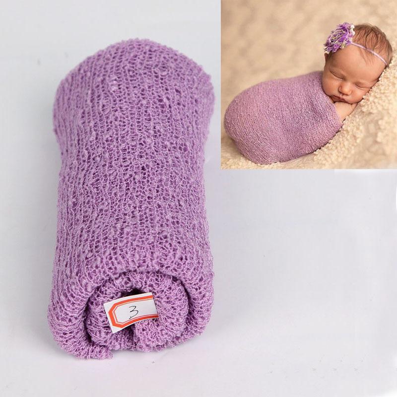 Product Introduction of Cross-border children's photography wrap cloth studio newborn baby photo wrap blanket elastic gauze wrap cloth factory direct sales 14