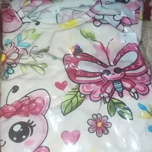 Setelan Anak Perempuan Nouva Nouve Motif Lucu (KODE N = PENDEK, KODE NV= PANJANG)