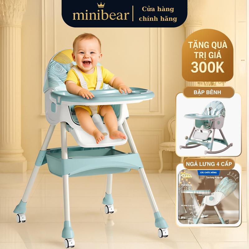 Ghế Ăn Dặm MiniBear Nhật Bản 2 Trong 1 Gấp Gọn Tiện Lợi Phù hợp cho bé tập ngồi và ăn tại bàn ghế  ăn ghế  ăn ghế  ăn ghế  bập bênh