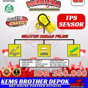 SENSOR TPS BRT HONDA VARIO 125 VARIO 150 BEAT POP BEAT ESP BEAT FI BEAT STREET GENIO BEAT DELUXE VARIO 160 GRATIS BUSI RACING BRT