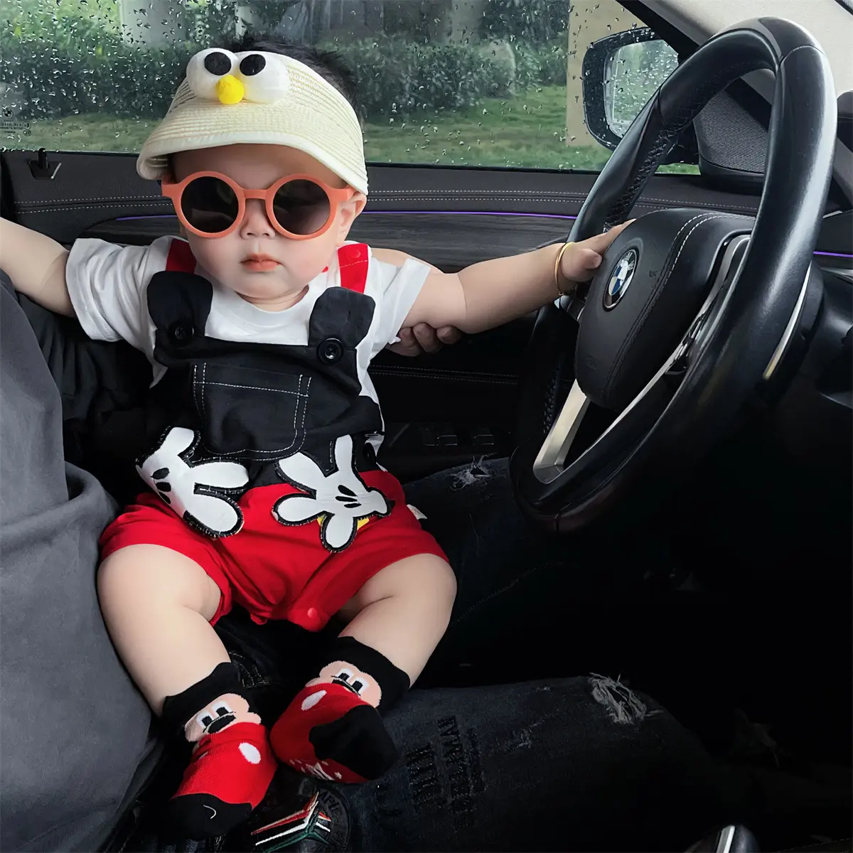 Quần Yếm Hoạt Hình Cho Em Bé Chất Liệu Cotton, Áo Liền Quần Cotton Thú Vị, Cho Bé Trai Trẻ Sơ Sinh, Phù Hợp Cho Các Bé 0-24 Tháng Tuổi, 100% Cotton