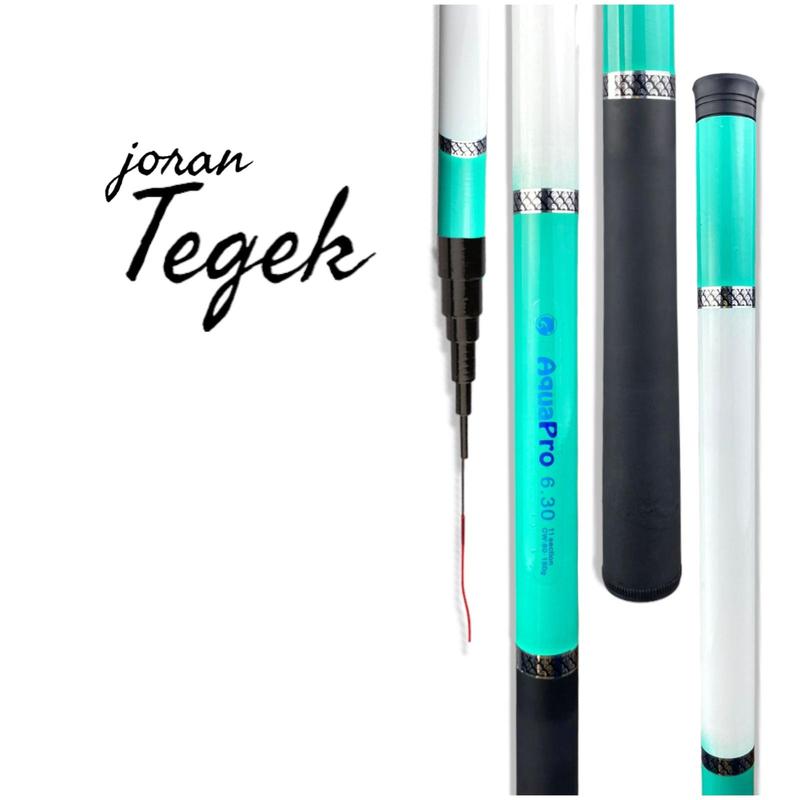 Aquapro - Joran Tegek Lentur Ukuran Panjang 1.80M-6.30M Kualitas Tinggi Super Ringan Serat Kaca Keras Tangan Pancing Portabel Teleskopik High Quality Produk Alat pancing Ikan 3