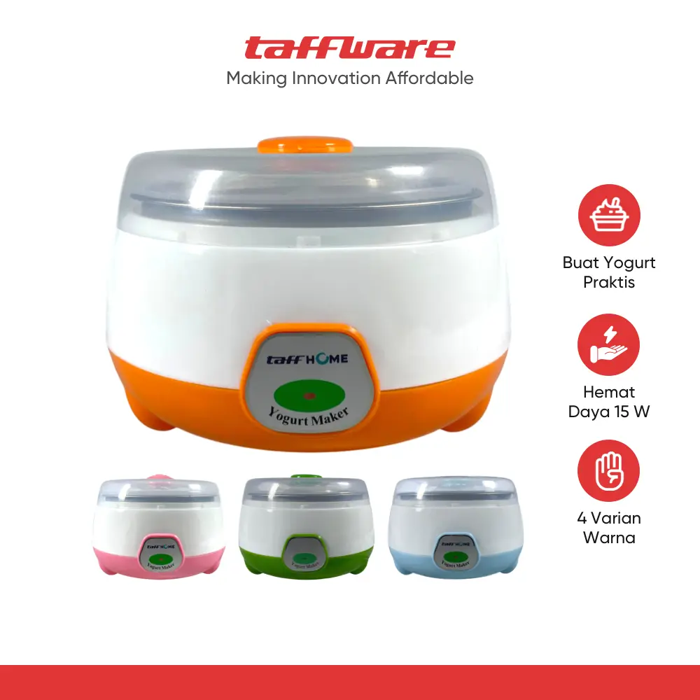 TaffHOME Mesin Pembuat Yogurt Maker Electric Portable 15W 1L - PA-12D