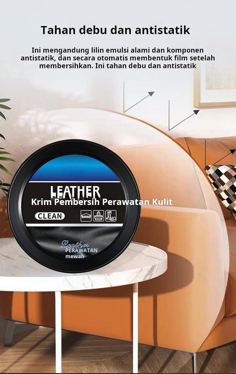 Krim Pembersih Kulit Interior Mobil Barang Impor Lilin Khusus untuk Perawatan Kulit Sepatu dan Tas Kulit Krim Pembersih Perawatan Barang Kulit
