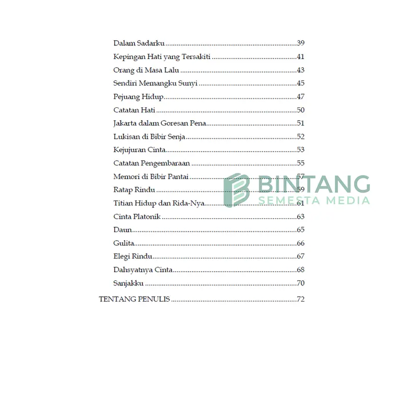 Bintang Semesta Media - Terima Kasih Waktu yang Tiba: Antologi Puisi - Endah Prasetio
