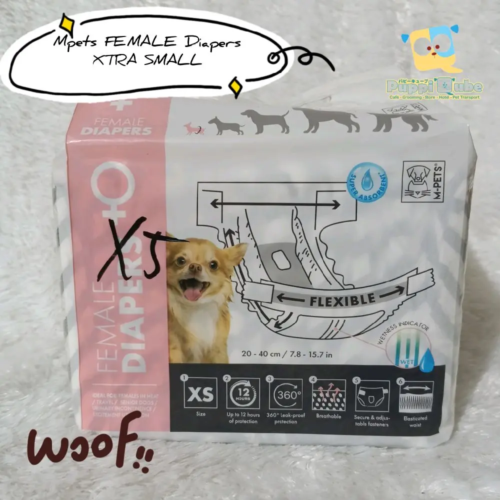 Mpets Diapers anjing Female size XS - pampers popok anjing betina