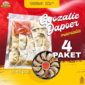 4 PAKET Gyoza isi 48pcs free saus pedas Halal Homemade Frozen