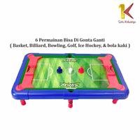 Gambar [COD] SK M54 Mainan Anak Laki Laki Multifungsi 6in1 Game Meja Billiard Bola Kaki Bowling Basket Golf - MEJA BILLIARD 6 IN 1 dari satukeluargaid Kab. Tangerang 5 Tokopedia