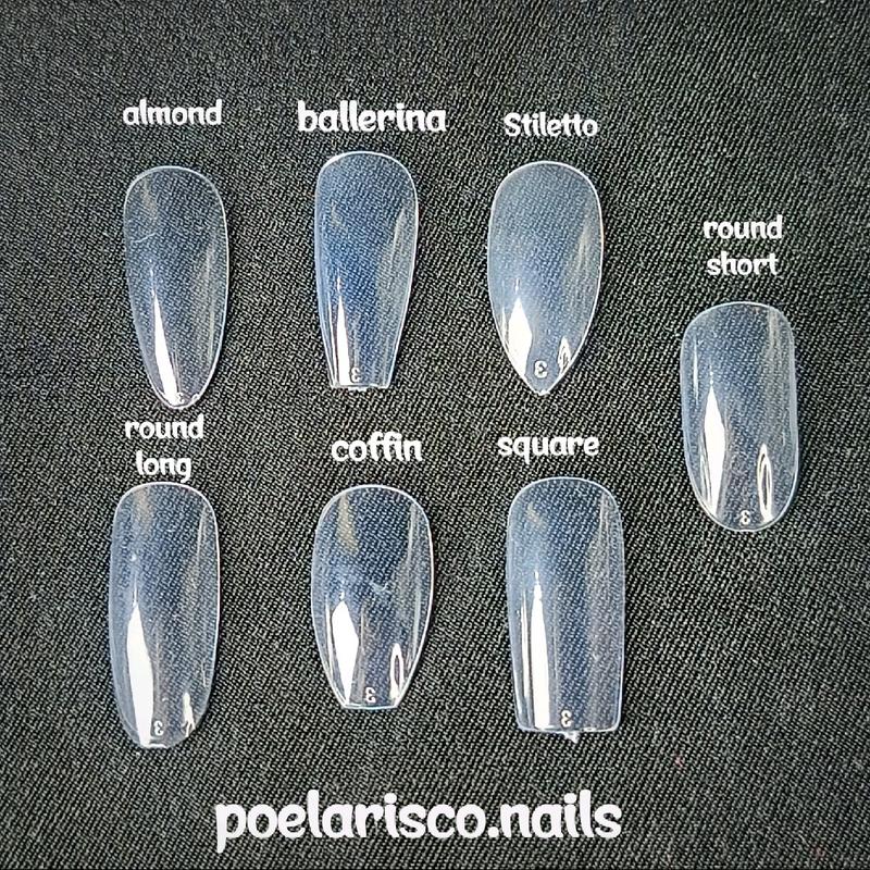 Poelarisco.nails Kuku Buatan Handmade Premium Nude Tip Kuku Palsu dengan Lem dan Toolkit - Art, Polish Cat Kutek 5