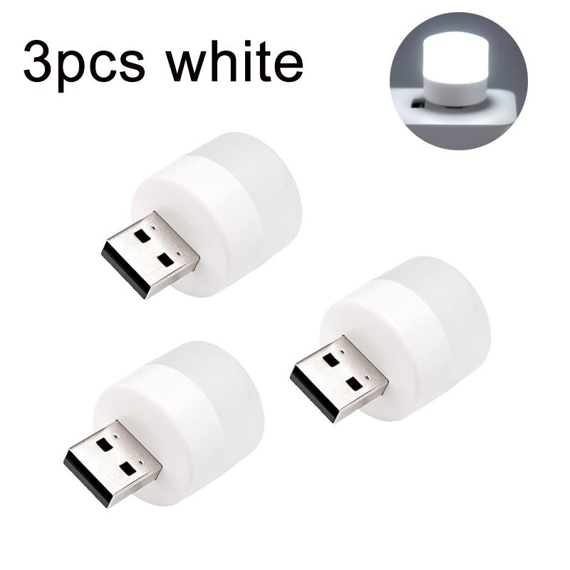 1/3/5/10Pcs Mini USB Night Light Computer Mobile Power Charging LED Night Lamp Super Bright Eye Protection Reading Light 8