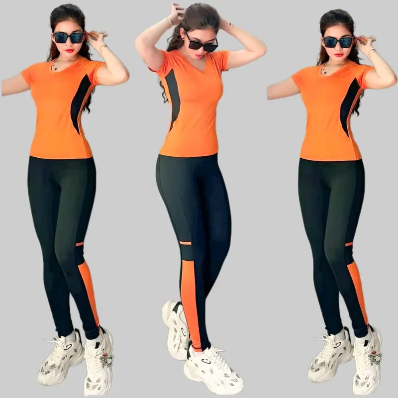 Setelan baju Olahraga Senam Wanita Untuk Zumba, Aerobic, Gym Yoga, Fitness 5