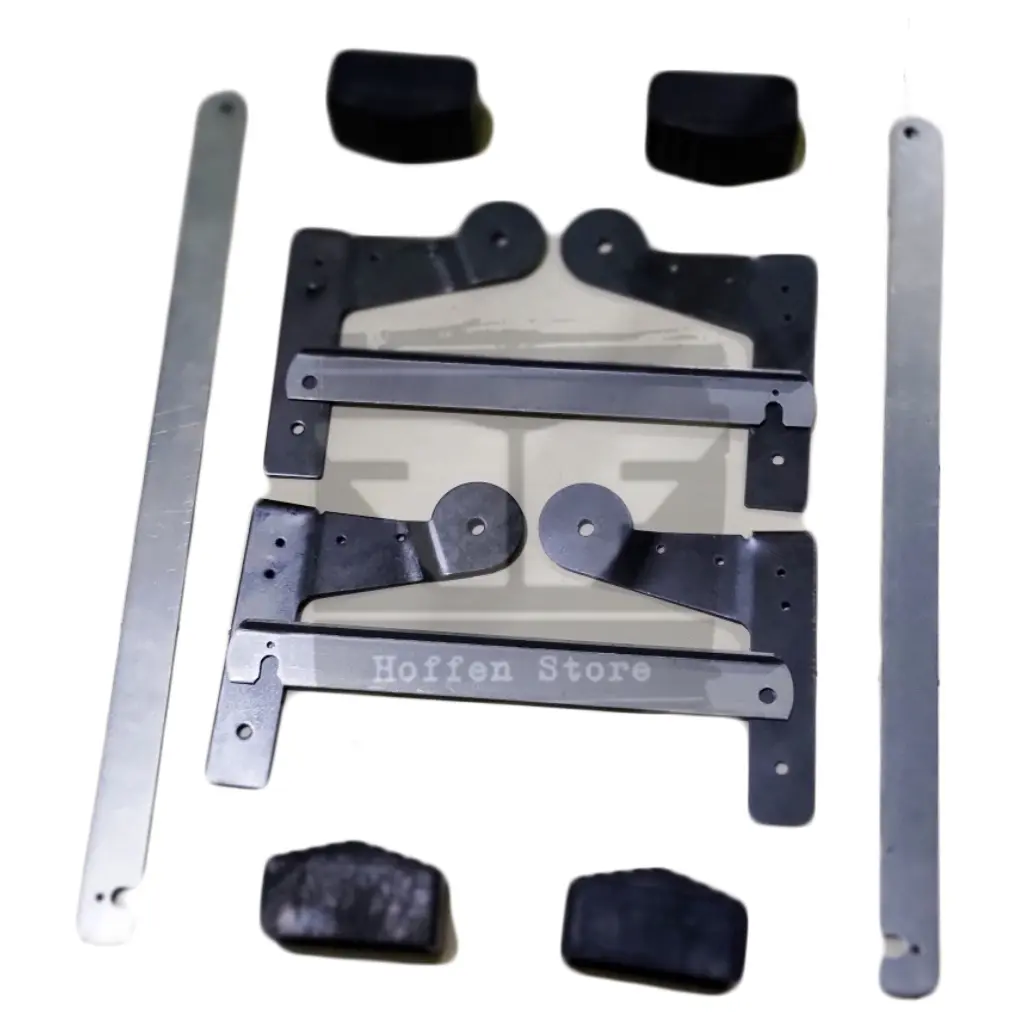 Komponen Tangga Lipat Engsel Bracket Palang Bawah Karet Bantal