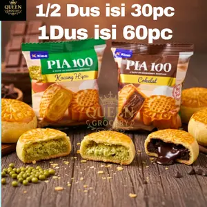 1 Dus Pia 100 Isi 60pc dan 1/2 dus isi 30pc Snackit 23gr Rasa Coklat Kacang Hijau Enak Lembut Murah Kualitas Terbaik