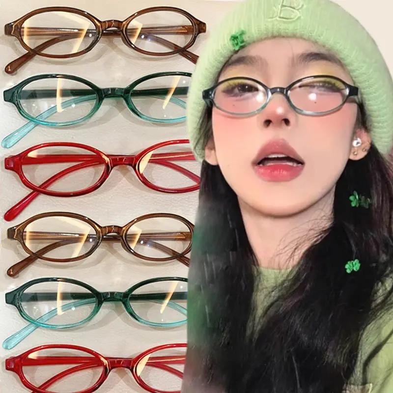  Kính Y2K SS24 Dành Cho Nữ Kính Cổ Điển Gọng Hẹp Kính Không Đeo Theo toa Phụ Kiện Thời Trang 