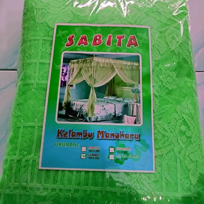 kelambu burkat motif bunga ukuran 200x180 3