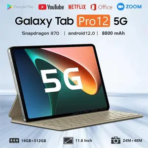 【Free Bluetooth Keyboard】Hancdon Tablet Pro12 baru 11.6inch (RAM16GB+ROM1TB)layar definisi tinggi komputer tablet belajar hiburan kantor tablet Tablet Android hot sale 5G Dual Wifi Garansi resmi murah tablet android Bisa COD