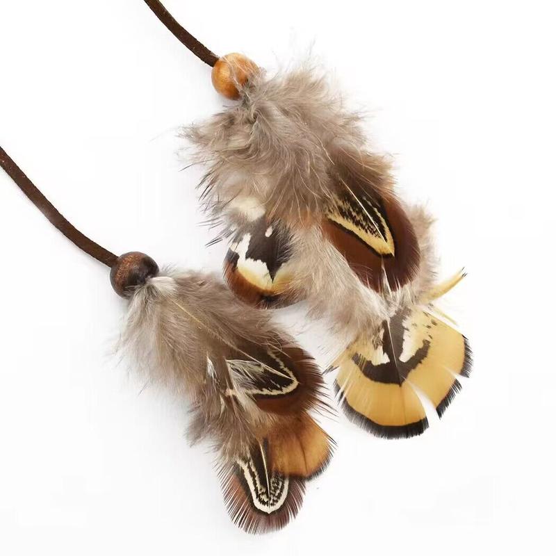 Product Introduction of Gothic wrist accessories Feather Arm Chain Halloween Show Dance Feather Wristband 8