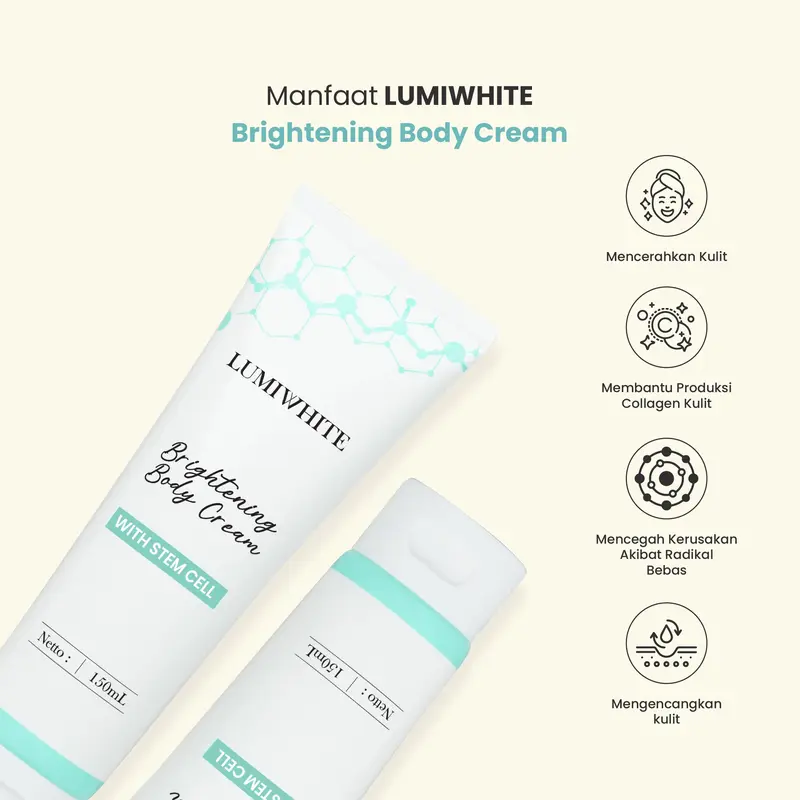 BODY CREAM 150gr [LUMIWHITE SKINPERFECT X ORISHA] 2