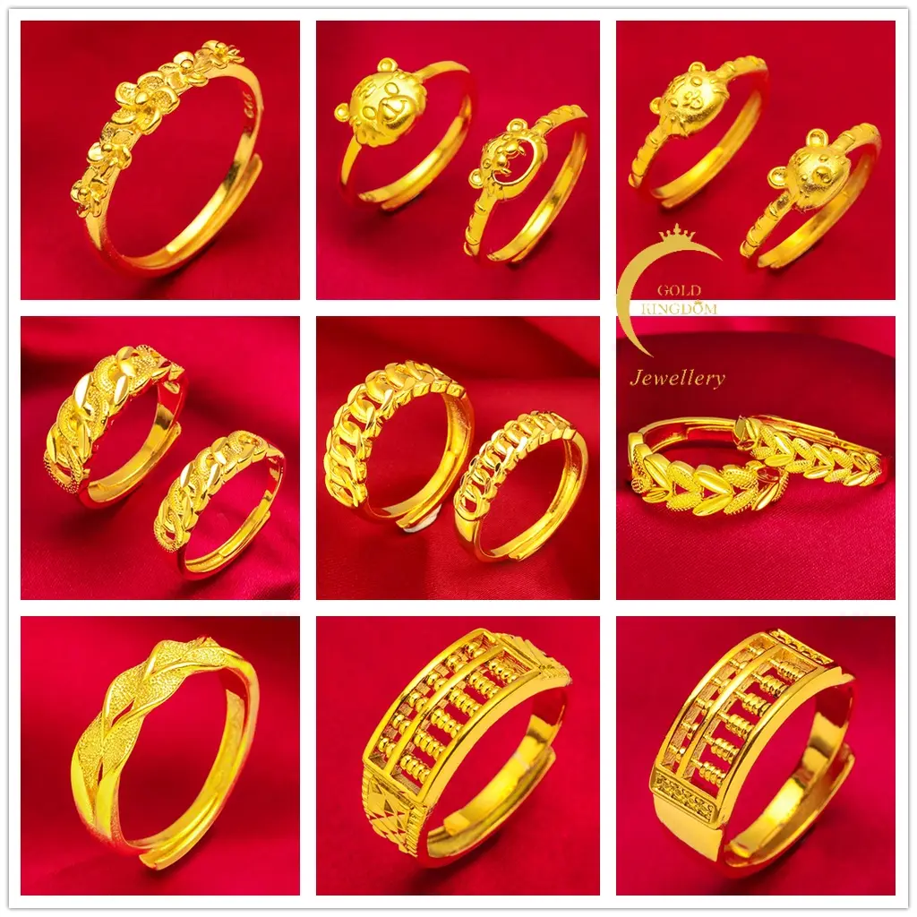 SS24 50 Designs Fashion Adjustable rings for Women and men couple ring