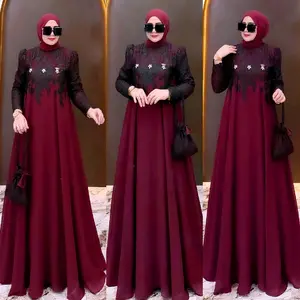 Gamis Evalia  set hijab original aldisa Dress-nya Syari Ceruti