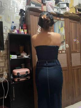 Product Review of Hana Fashion - Sienna Maxi Skirt/ Rok Panjang Wanita - SK250 Rok Denim from A**7 0