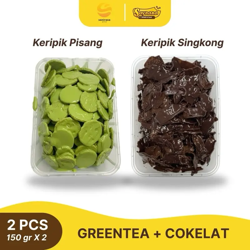 Pisang Greentea + Singkong Cokelat