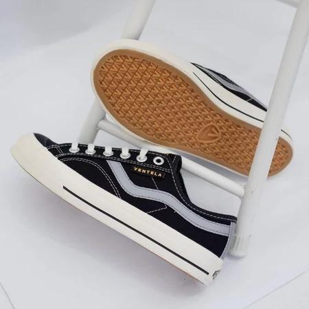 Sepatu Sneakers Ventela New PuBlic Low Black and White Original Casual Nyala Pria Wanita 1